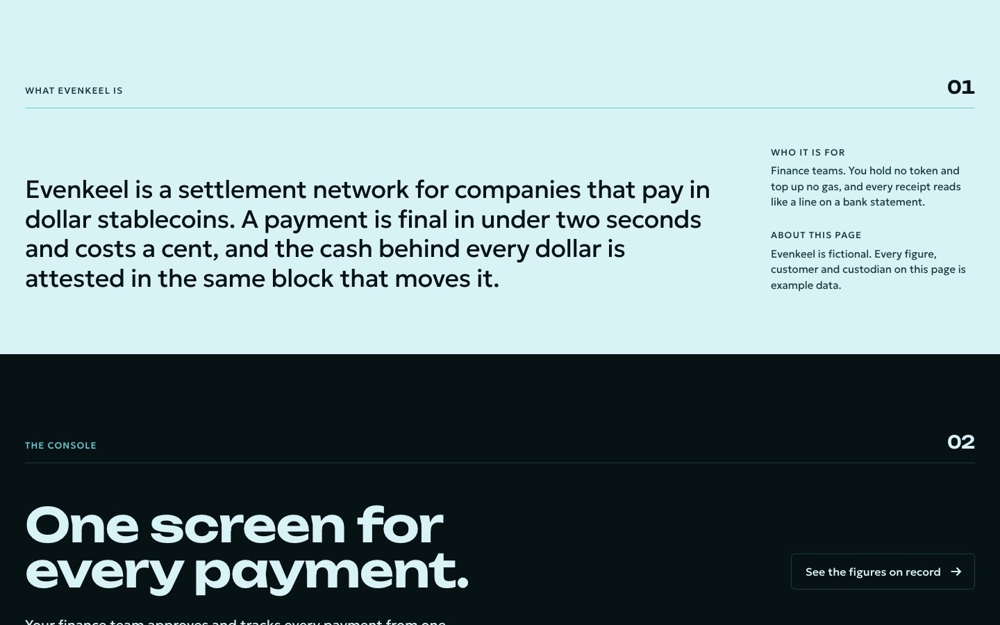 Evenkeel, screen 2