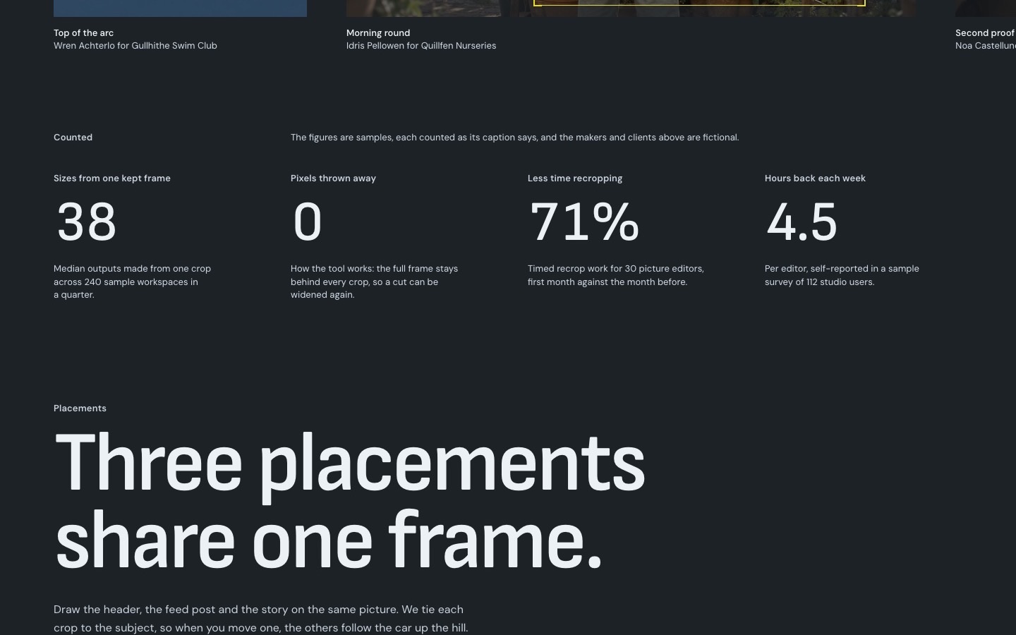 Keepframe, screen 4