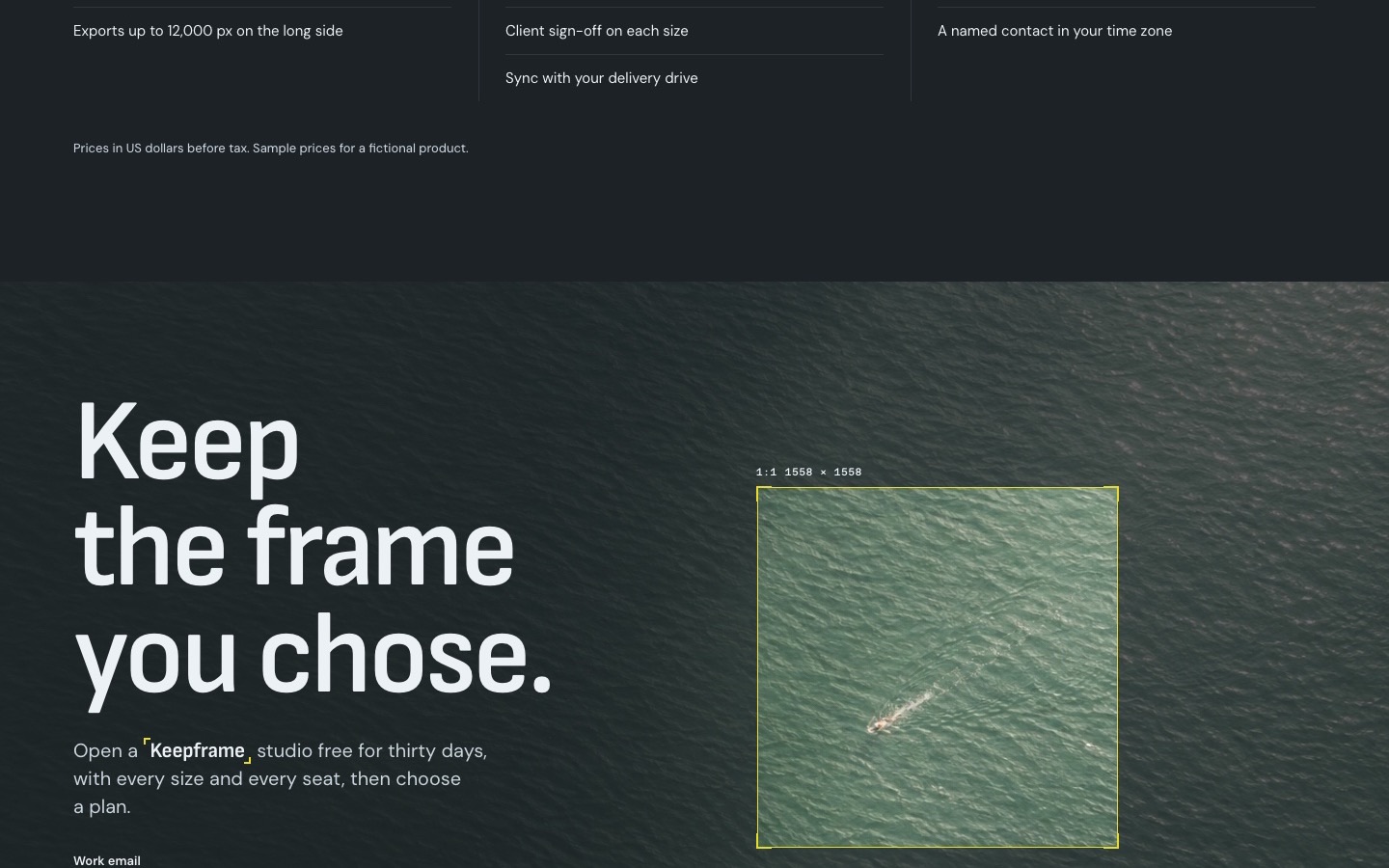 Keepframe, screen 9