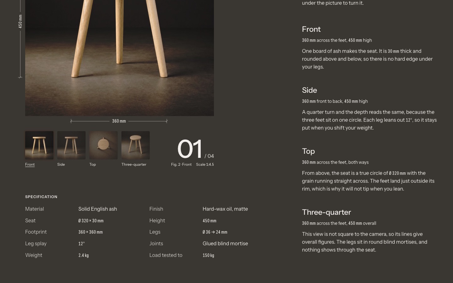 Kerf & Grain, screen 3