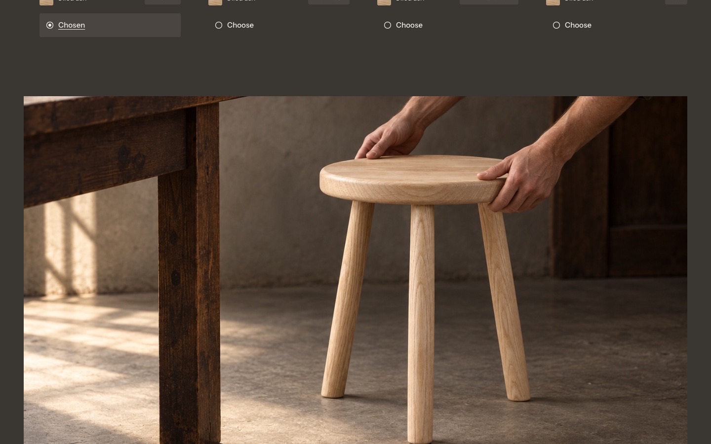 Kerf & Grain, screen 7