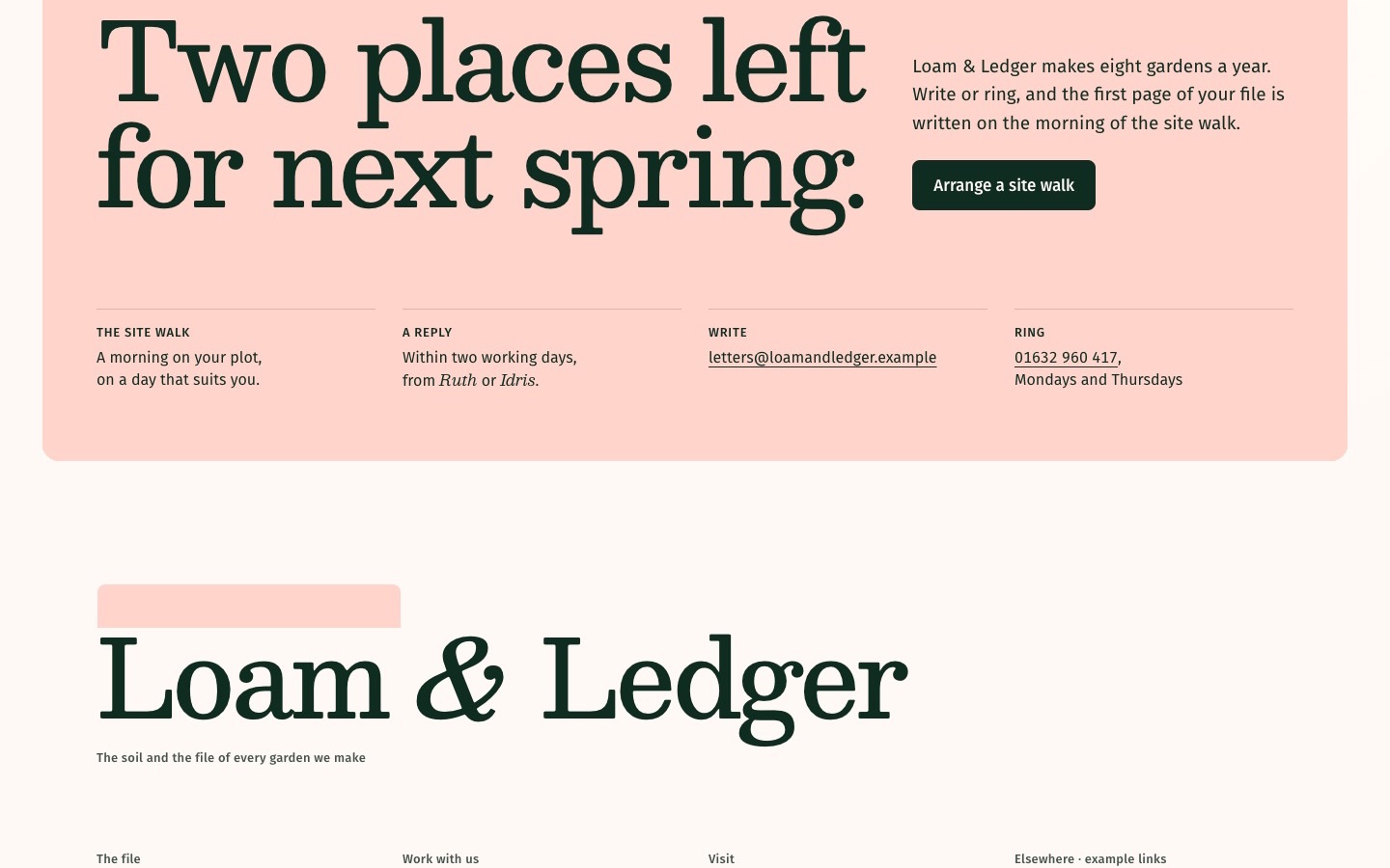Loam & Ledger, screen 16